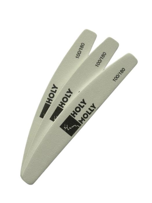 Пилка прямая Holy Molly белая 100/180гр 50шт — изображение 2