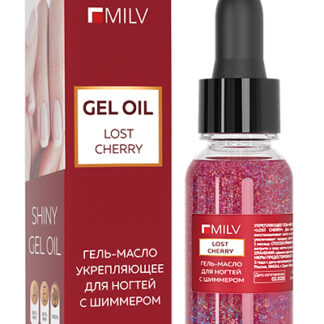 Milv, укрепляющее масло для ногтей со смолой мастикового дерева "LOST CHERRY" 15мл