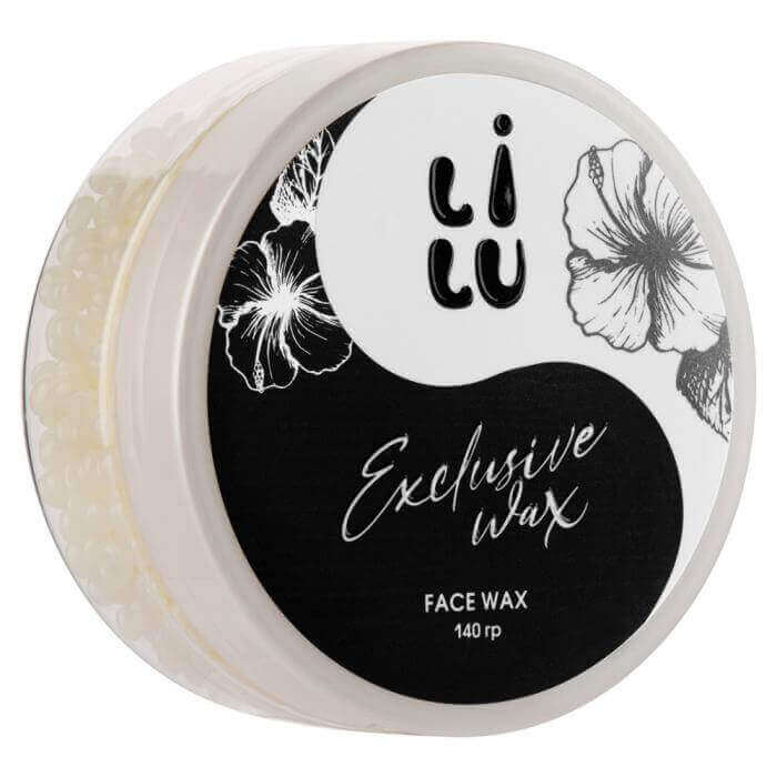 Воск полимерный для лица в банке EXCLUSIVE WAX LILU, (02 белый) 140гр