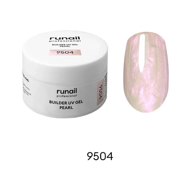 ruNail Моделирующий УФ-гель BUILDER UV GEL PEARL 15 г №9504