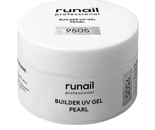ruNail Моделирующий УФ-гель BUILDER UV GEL PEARL 15 г №9505 — изображение 4