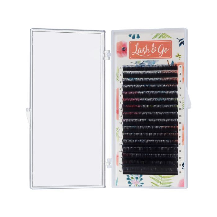 Ресницы Lash&Go Омбре С 0,10 (7-14 mm) 16 линий "синий"
