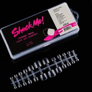 Гелевые типсы Shock Me! Набор для педикюра, 240 шт.