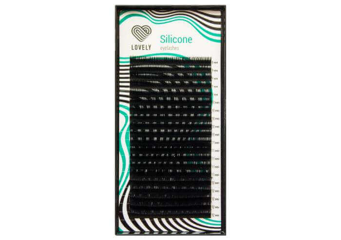 Ресницы Lovely "Silicone" C 0,12 (mix 5-8 mm) 20 линий