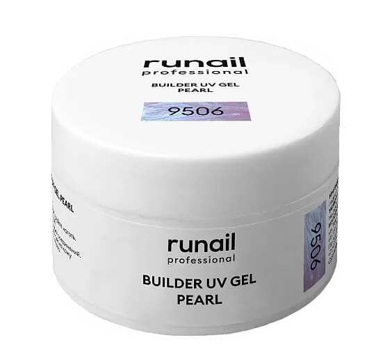 ruNail Моделирующий УФ-гель BUILDER UV GEL PEARL 15 г №9506 — изображение 3