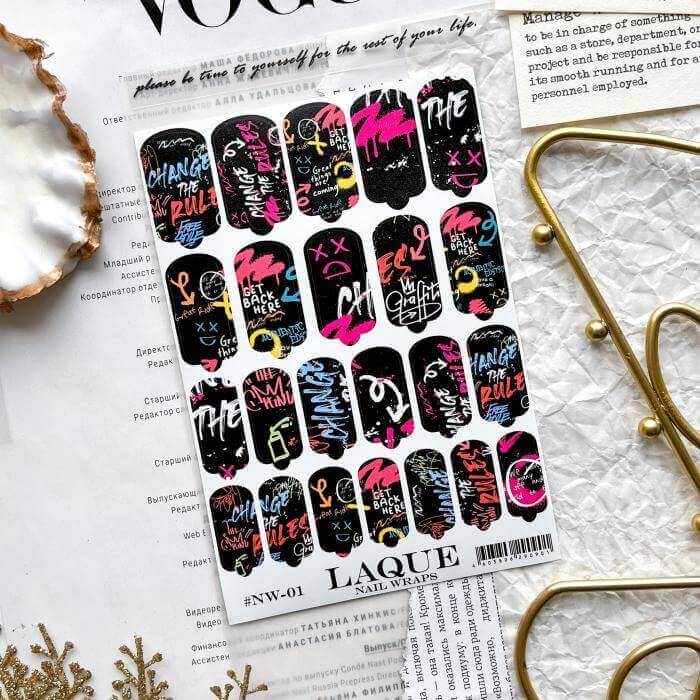 Пленки Laque Nail Wraps №01