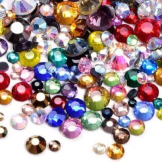 Стразы "Swarovski" MIX цветов и размеров, 50шт.