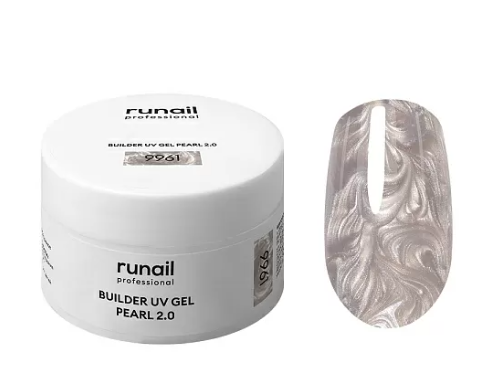 ruNail Моделирующий УФ-гель BUILDER UV GEL PEARL 2.0 15 г №9961