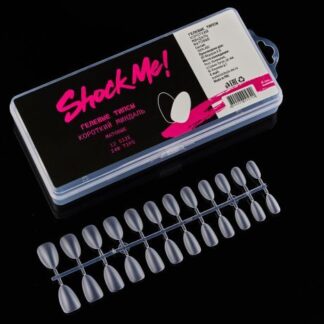 Гелевые типсы Shock Me! Короткий Миндаль, 240 шт.