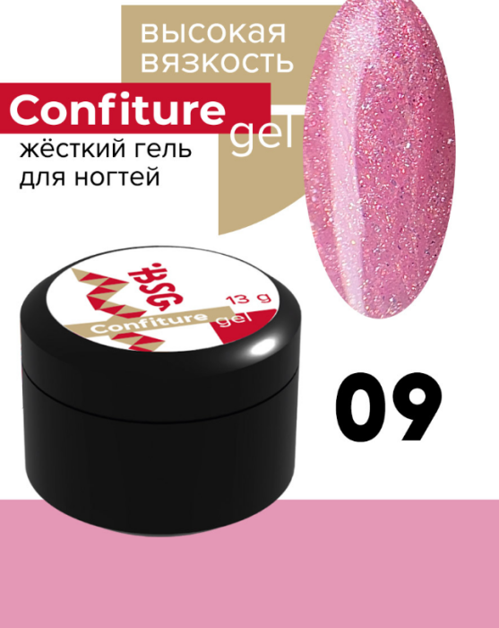 Жёсткий гель для наращивания Konfityur ВЫСОКАЯ ВЯЗКОСТЬ №009, 13 г