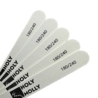 Пилка прямая Holy Molly белая 180/240гр 50шт