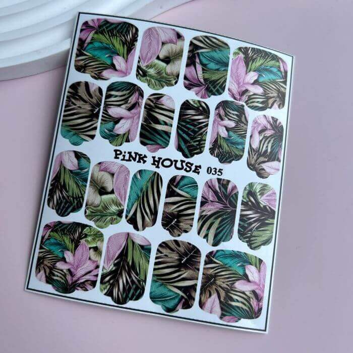 Pink House, Пленка комбинированная для ногтей 35