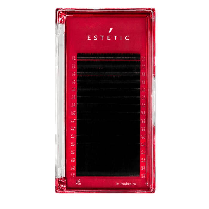 Ресницы черные Le Maitre "Estetic" 16 линий C 0.07 MIX 6-13 mm